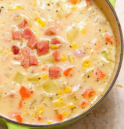 Chaudrée de maïs au jambon