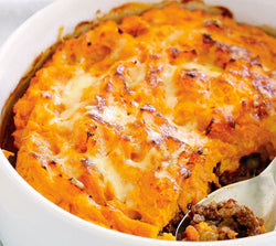 Pâté chinois gratiné à la patate douce