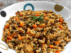 Salade de riz aux lentilles