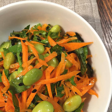 Salade d'édamames au gingembre