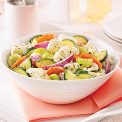 Salade de légumes marinés au poulet