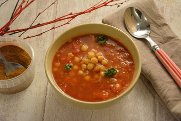 Soupe de pois chiches à l’indienne