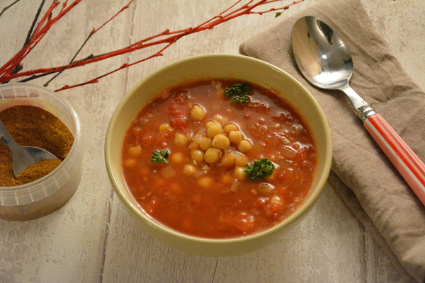Soupe de pois chiches à l’indienne - Par Cemé