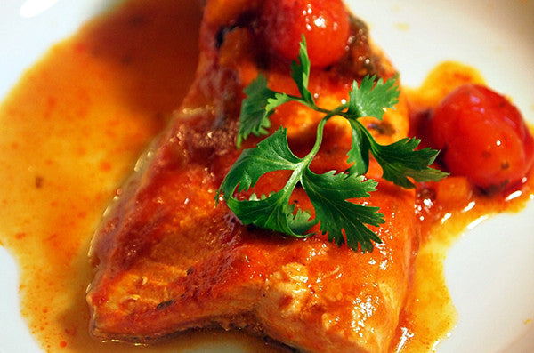 Truite au pesto et tomates confites|Trout with pesto and candied tomatoes - Par Cemé